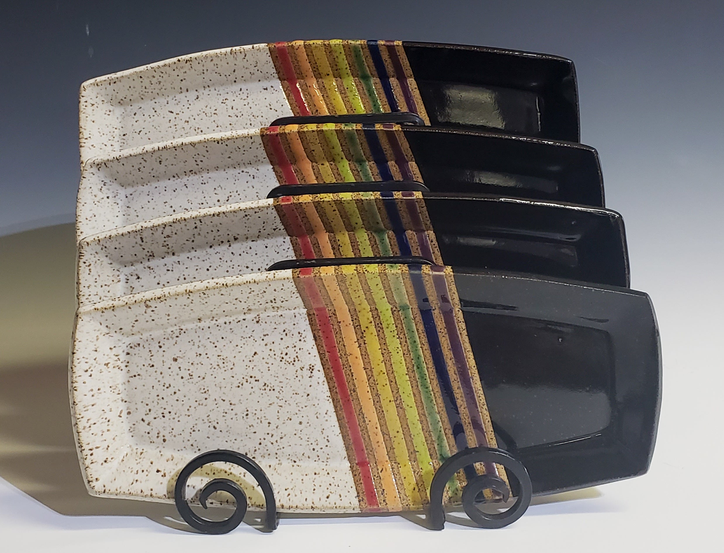RAINBOW 🌈  rectangle platters