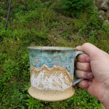 Load image into Gallery viewer, Icy blue mountian mug
